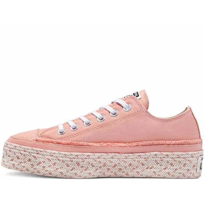 Sneakers montantes Converse Femme Rose Tissu