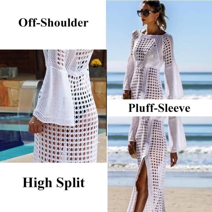 Robe 2020 Crochet tunique Plage Robe cache Up t femmes v tements