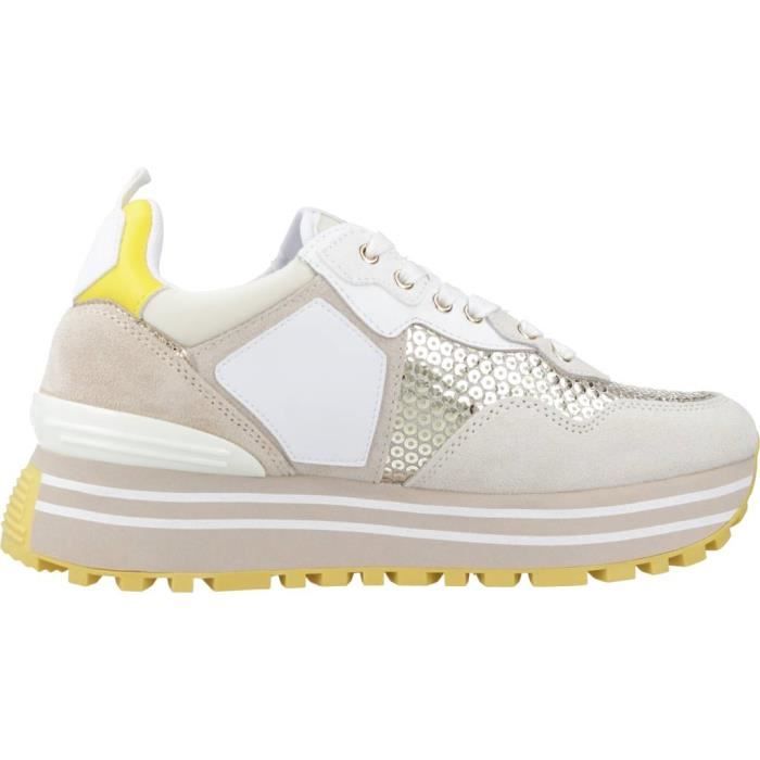 Basket Liu-jo 135690 Beige 37 Femme Plat Lacets