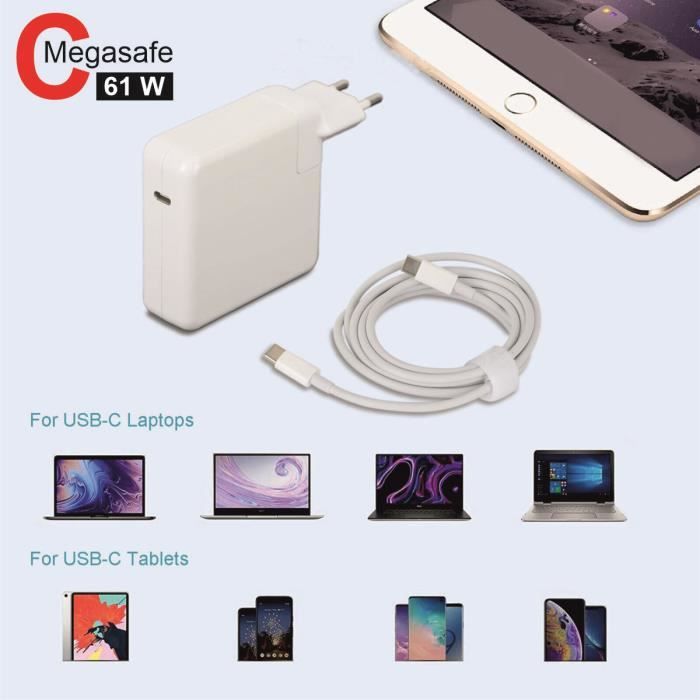Chargeur Macbook 60W T Type pour MacBook Pro (Retina, 13-inch, Early 2015)  MacBookPro12,1 MF839xx/A MF840xx/ A MF841xx/A MF843xx/A - Cdiscount  Informatique