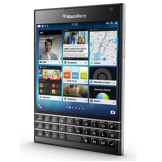 Adore June Classic /Étui pour Blackberry Blackberry Passport Noir