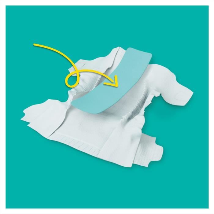 Couches Pampers Baby-Dry Taille 5 (11-16 Kg) - 144 Couches - Protection 12h Anti-Fuites