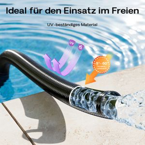 Tuyau De Piscine Flottant 32 Mm X 9 M – Uniprodo – Pour Aspiration