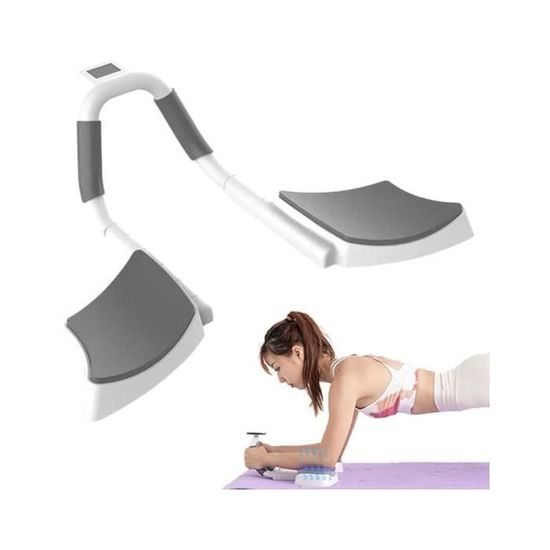 Plank Trainer Avec Minuterie – Support Gainage, Coussins Inclus, Portable – Pour Muscles Abdominaux Et Fitness à Domicile