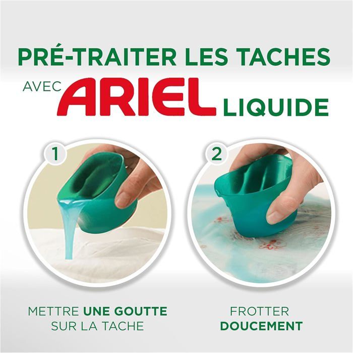 Ariel Lessive Liquide, 70 Lavages, Alpine, Élimine Les Taches ...