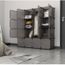 Langria Armoire Penderie 16 Cubes Avec Portes Etagere Modulable