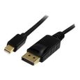 Câble Mini DisplayPort vers DisplayPort 1.2 de 2 m - Cordon Mini DP vers DP 4K - M/M - MDP2DPMM2M-0