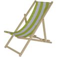 Chaise longue pour enfants - Simba Toys - 100004546 - Vert - Résistant aux UV - Réglable-0