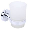 Atyhao ensembles d'accessoires de salle de bain Porte-gobelet brosse à dents moderne Accessoires de salle de bains Produits muraux-0