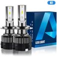 Kit de Conversion Ampoules H7 LED de Voiture, Ampoules Auto de Rechange pour Lampes Halogènes et Kit Xenon, 10000LM Phares-0