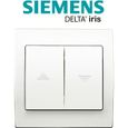 Siemens - Interrupteur Volet Roulant Blanc Delta Iris + Plaque basic Blanc-0