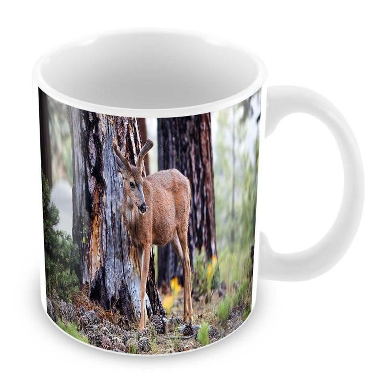 Mug Biche Sous Bois Chevreuil Cdiscount Maison