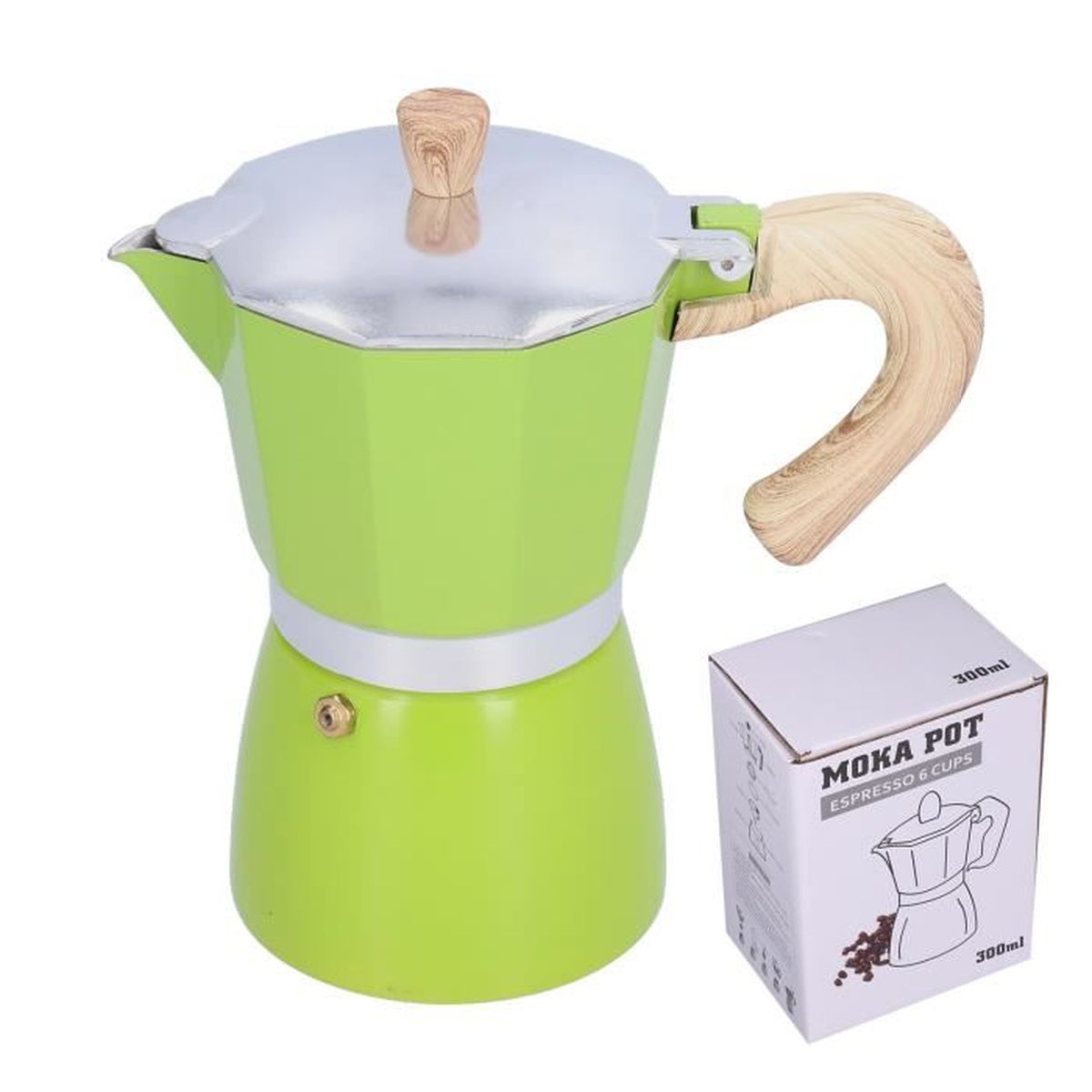 Serveur à Café En Verre Borosilicate - Bouilloire Avec Couvercle Et Poignée Anti-Brûlure