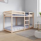 Lit superposé en bois de pin massif - The Living Store - TLS821659 - Brun - Blanc