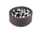Piscine à Balles - Angelove - 90x30cm - 200 Balles en Mousse - Gris