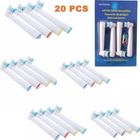 BRAND Pack de 20 Brossettes Têtes de Remplacement Brosses à Dent Electrique pour SB-17A EB17 Oral B Braun brosse Vitality Precision Clean