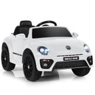 DREAMADE Voiture Électrique pour Enfant 3-8 Ans avec Télécommande & Musique & Lumières, Véhicule Enfant Coccinelle Volkswagen,