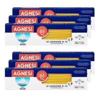 Agnesi - Lot 6x Pâte Linguine n°10 - Boîte 500g
