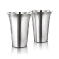 Final Touch Set of 2 Stainless Steel Coffee Cups Mugs En Acier inoxydable Tasses à café Tasses Large 355ml 12oz Paroi double CAT8032