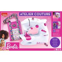 Machine à Coudre Barbie - Kit Complet Pour Débutants - Adaptée aux Enfants - Licence Officielle