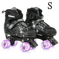 Patins à roulettes réglables YYIXING® pour enfants avec roues LED - Taille S (27-32)