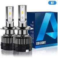 Kit de Conversion Ampoules H7 LED de Voiture, Ampoules Auto de Rechange pour Lampes Halogènes et Kit Xenon, 10000LM Phares