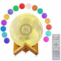 Enceinte Bluetooth Coran TD® 16 Couleurs avec télécommande Night Light LED Lamp Portable Haut-Parleur Islamique Musulman Radio FM