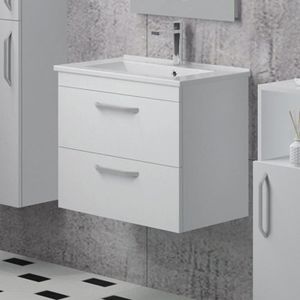 MEUBLE VASQUE - PLAN Meuble de salle de bain suspendu avec vasque intég