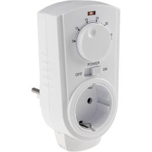 THERMOSTAT D'AMBIANCE Prise thermostat avec régulateur de température - Thermostat de prise pour chauffage, ventilateur, radiateur infrarouge, [333]