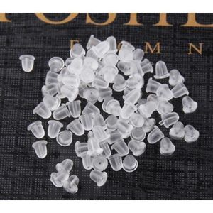 Namgiy 100/ x fermoirs Plastique en caoutchouc /à tige fermoirs Boucles doreilles fermoirs fermoirs de s/écurit/é dembrayage pour la r/éalisation de bijoux Accessoires