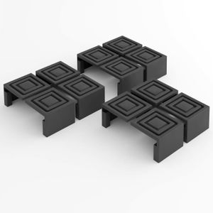 Lot de 8/ patins carr/és r/éutilisables de 12,7/ cm pour d/éplacer facilement vos meubles