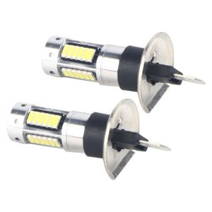 PHARES - OPTIQUES 1 paire 12V H1 4014 30SMD LED voiture blanche anti