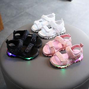 Enfant Bébé RIF Lumière DEL Chaussures Garçons Doux lumineux Outdoor Sport Sandales 