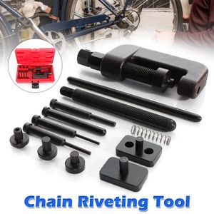Séparateur de rivetage en acier pour chaîne de moto Outil de maintenance de  séparation de rivetage complet pour vélo (rouge et noir)
