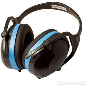 CASQUE - ANTI-BRUIT Casque anti-bruit pliable SNR 30 dB - SILVERLINE - Casque - Protection auditive - Couleur Bleu et noir