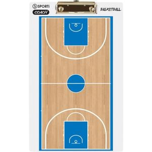 TABLEAU DE COACHING Plaquette coach 3D Basket ball Sporti France - beige/bleu - TU