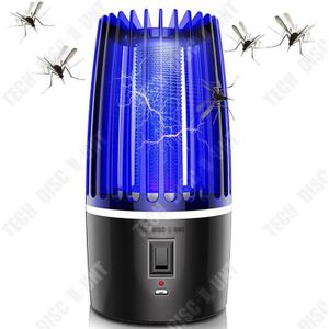 Lampe anti-moustique électrique 2 en 1 Night Light avec batterie de  télécommande piège à moustiques UV rechargeable pour les jardins de chambre  (noir)