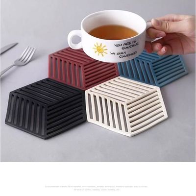 4Pc 18Cm Dessous De Plat Ronds Tressés Tapis Porte Casseroles,sous Assiette Résistant À La Chaleur, Absorption De l'eau - Maison