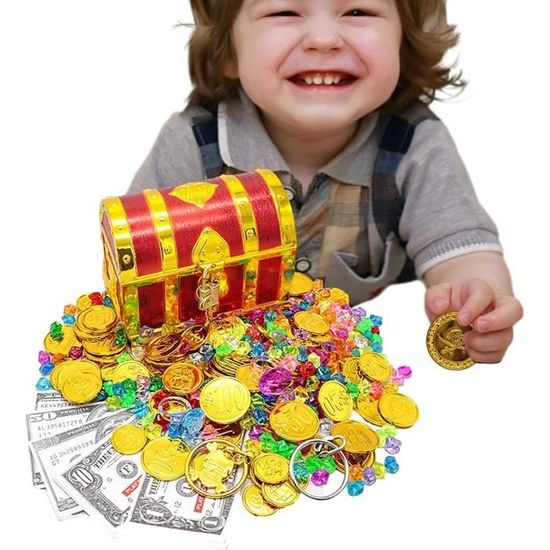 75 Pièces Jouets De Plongée – Trésor Pirate : Gemmes, Pièces D’or, Perles Et Coffre – Jeu De Chasse Au Trésor Sous-marin – Piscine, Plage, Bain – Entraînement Plongée Enfant