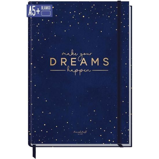 Taccuino A5+ Paper&you 'Make Your Dreams Happen' - Quaderno Con Elastico, 156 Pagine, Sostenibile - Foto 2