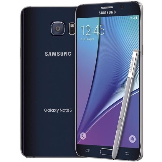 5.7 Pouce Samsung Galaxy Note 5 N920P 32GB Noir    Smartphone