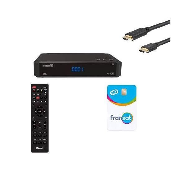 Metronic Décodeur TNT FRANSAT HD PVR avec Carte Satellite