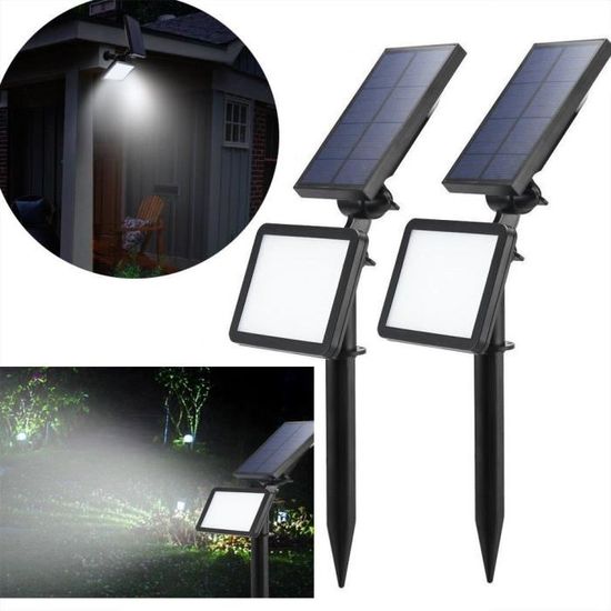 Lumière solaire puissante avec capteur de mouvement extérieur, étanche,  rotative, LED, projecteur pour jardin, chemin, rue