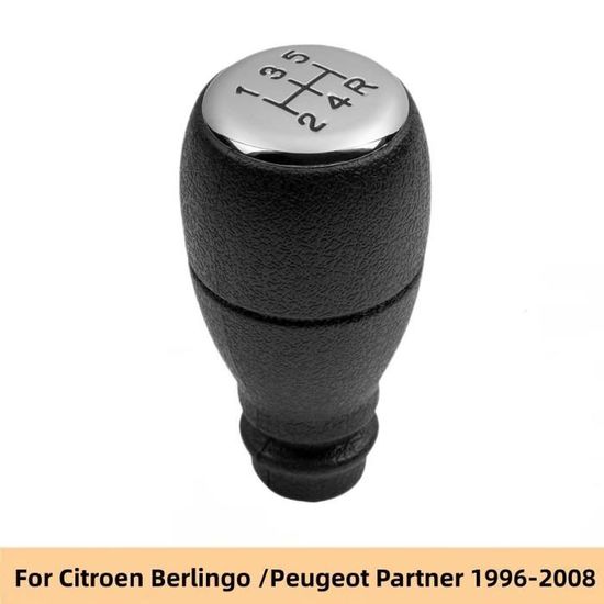 Pommeau De Levier De Vitesse Noir 5 Vitesses Pour Citroën Berlingo & Peugeot Partner - Réf 2403T9 - Neuf