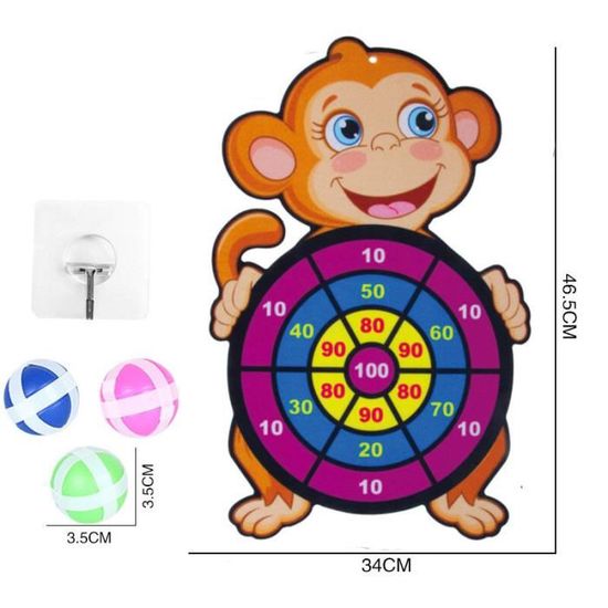 Jeu De Fléchettes Enfant 3-7 Ans - Fléchettes Collantes - Jouet éducatif Et Sportif - Neuf - Fabriqué En Chine