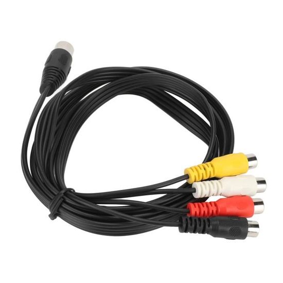 Câble Audio DIN 5 Broches Mâle Vers 4x RCA Mâle - Connexion Pour Équipements Audio Vintage Ou Professionnels