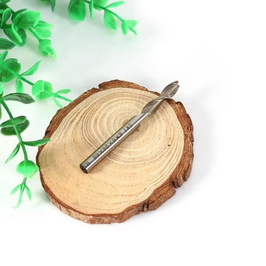 Fraise 6mm 2 Flûtes HSSAL - Pour Usinage Acier Et Inox - Revêtement AlCrN Haute Résistance