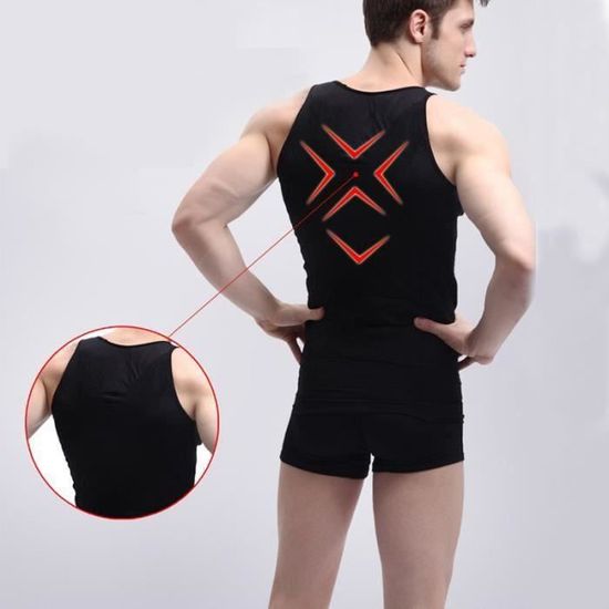 Debardeur Homme,Gaine Homme Slim Ventre Plat Minceur Fitness Débardeur
