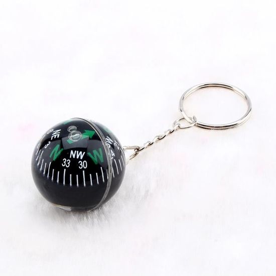 Porte-clés Boussole En Alliage De Zinc Pour Homme, Thème Navigation/randonnée