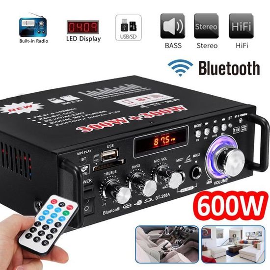 600w 2ch Affichage Lcd Telecommande Amplificateur Bluetooth Hifi Audio Stereo Alimentation Radio Fm Bt 298a Cdiscount Auto 600w 2ch Affichage Lcd Telecommande Amplificateur Bluetooth Hifi Audio Stereo Alimentation Radio Fm Bt 298a Cdiscount Auto